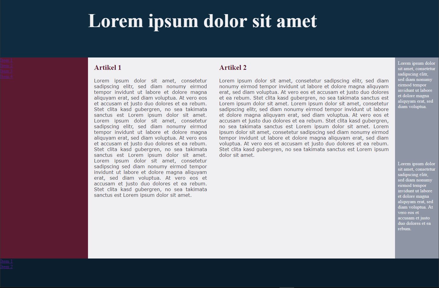 Designvorschlag Flexbox